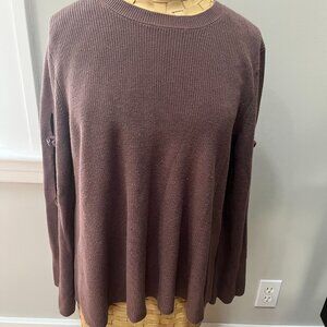 Charlie Paige Sweater with Sweet Bow Cut-Out Sleeves, Size S/M